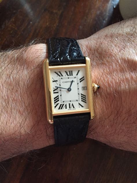 cartier tank mens|vintage cartier tank watch men's.